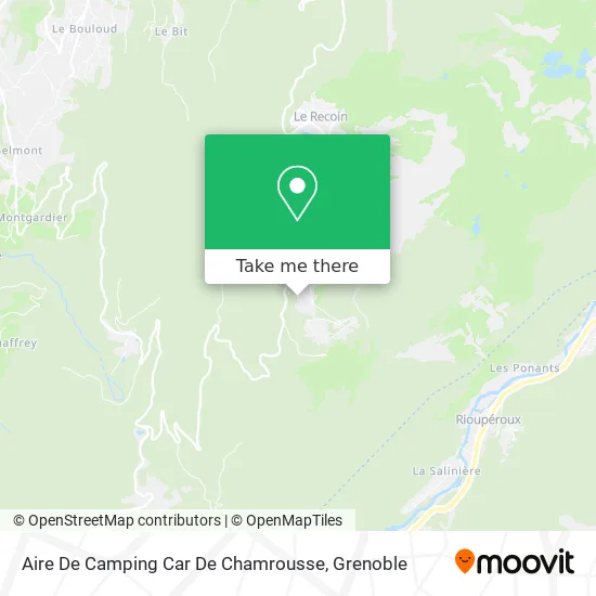 Aire De Camping Car De Chamrousse map