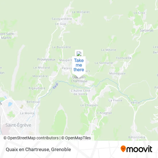 Quaix en Chartreuse map