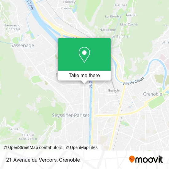 21 Avenue du Vercors map
