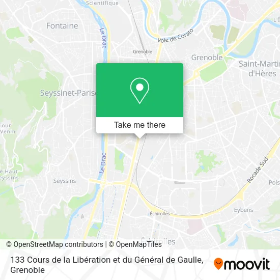 133 Cours de la Libération et du Général de Gaulle map