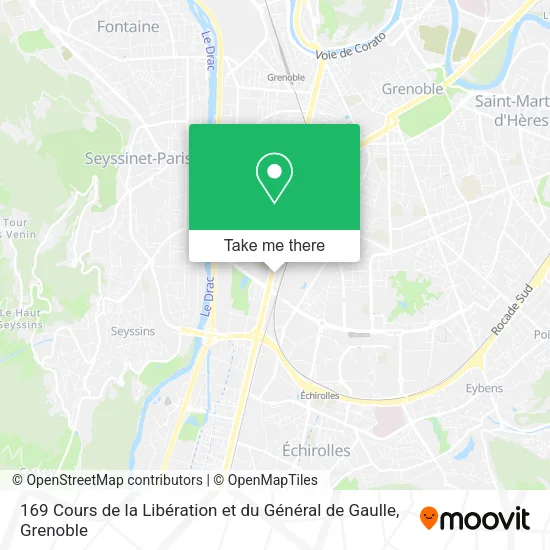 169 Cours de la Libération et du Général de Gaulle map