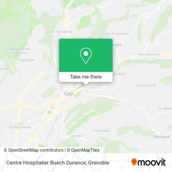 Centre Hospitalier Buech Durance map