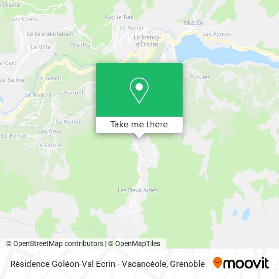 Résidence Goléon-Val Ecrin - Vacancéole map