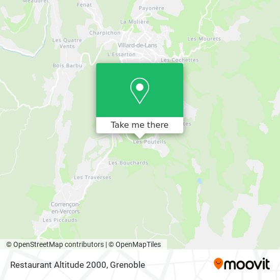 Restaurant Altitude 2000 map