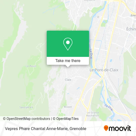 Vepres Phare Chantal Anne-Marie map