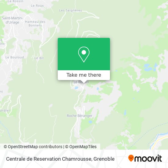 Centrale de Reservation Chamrousse map