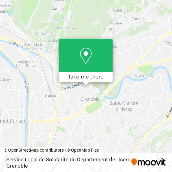 Service Local de Solidarité du Département de l'Isère map