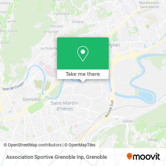 Mapa Association Sportive Grenoble Inp