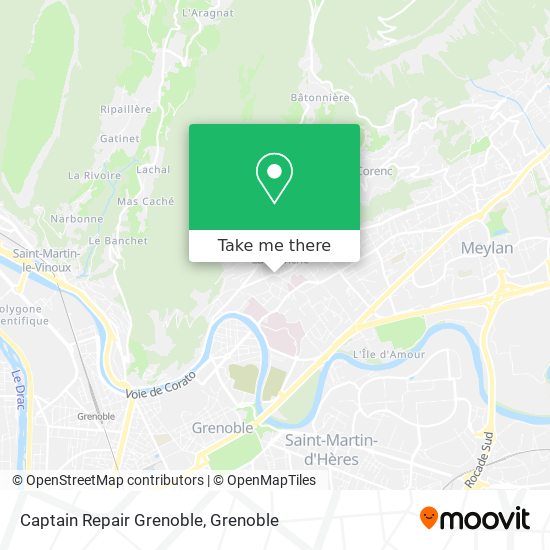 Captain Repair Grenoble map