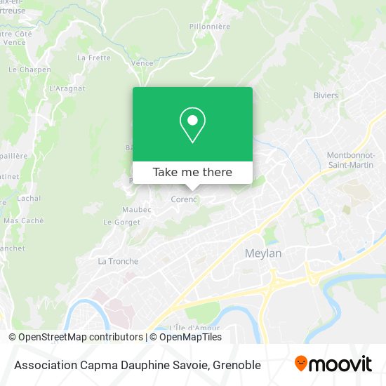 Association Capma Dauphine Savoie map