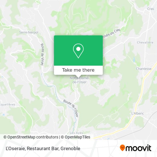 Mapa L'Oseraie, Restaurant Bar