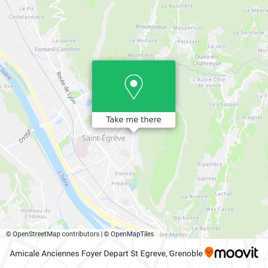 Amicale Anciennes Foyer Depart St Egreve map