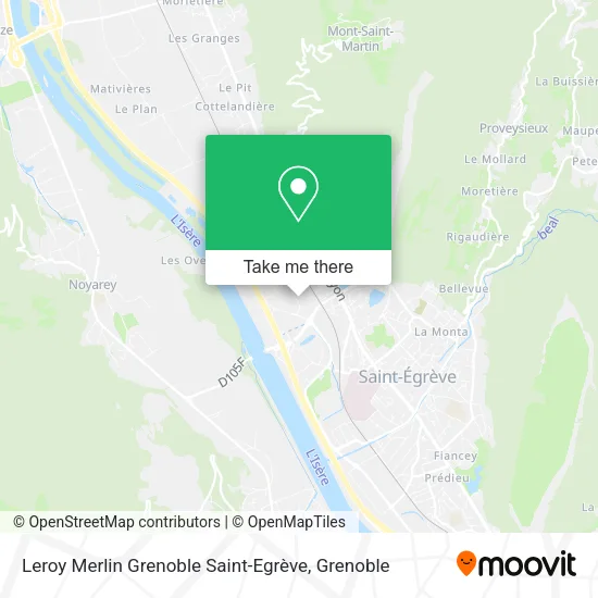 Leroy Merlin Grenoble Saint-Egrève map