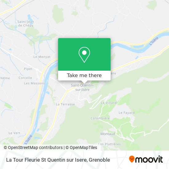 La Tour Fleurie St Quentin sur Isere map