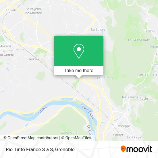Rio Tinto France S a S map