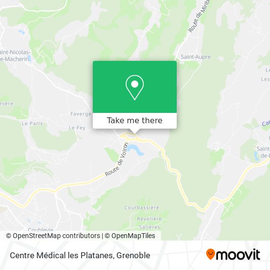 Centre Médical les Platanes map