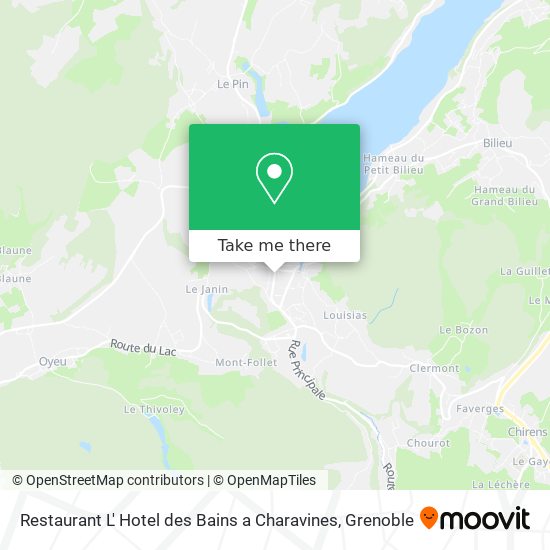 Restaurant L' Hotel des Bains a Charavines map
