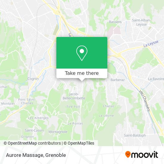 Aurore Massage map