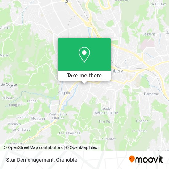 Star Déménagement map