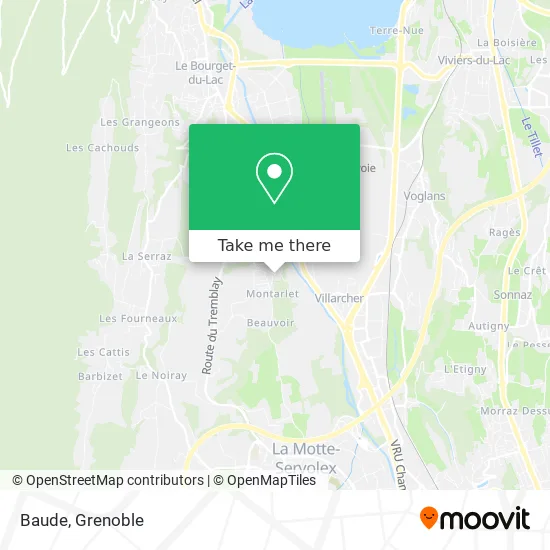 Baude map