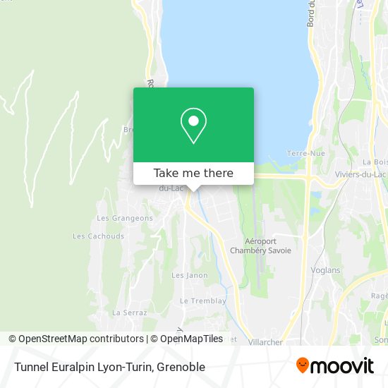 Tunnel Euralpin Lyon-Turin map