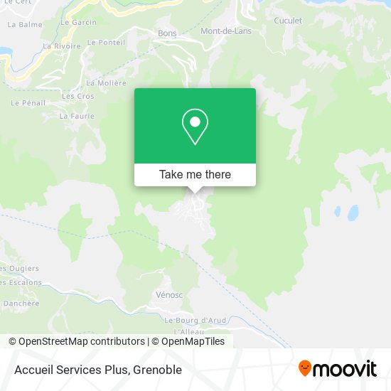 Mapa Accueil Services Plus