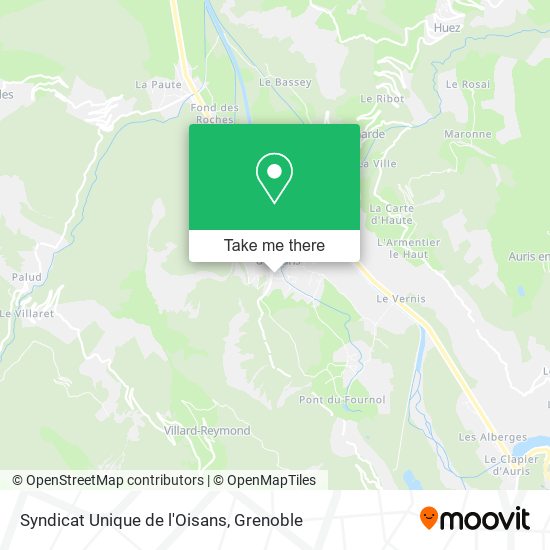 Syndicat Unique de l'Oisans map