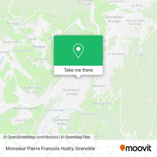 Monsieur Pierre Francois Hudry map