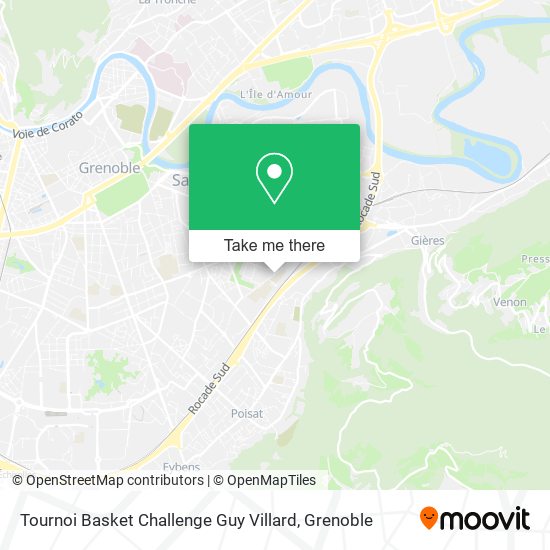 Tournoi Basket Challenge Guy Villard map