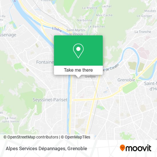Alpes Services Dépannages map