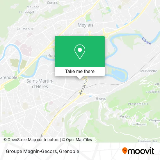 Groupe Magnin-Gecors map