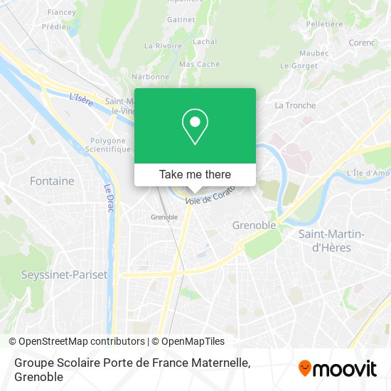 Mapa Groupe Scolaire Porte de France Maternelle