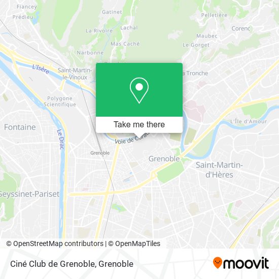 Mapa Ciné Club de Grenoble