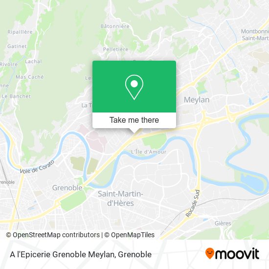 A l'Epicerie Grenoble Meylan map