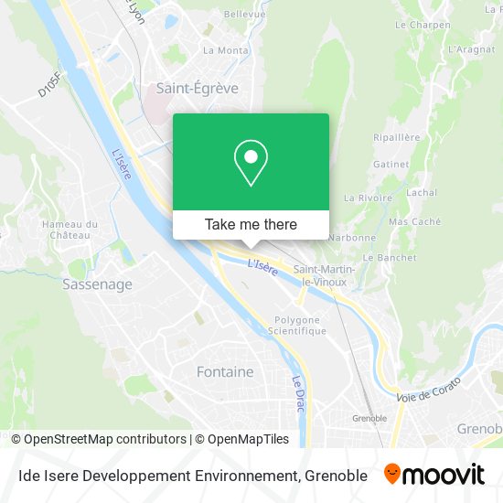 Ide Isere Developpement Environnement map