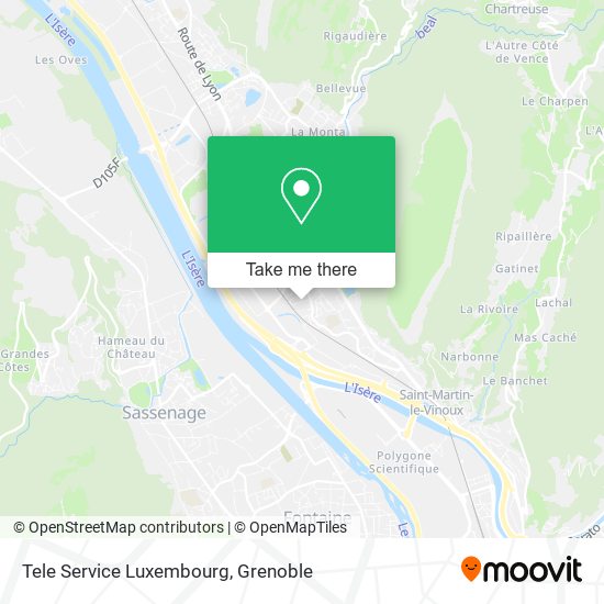 Mapa Tele Service Luxembourg