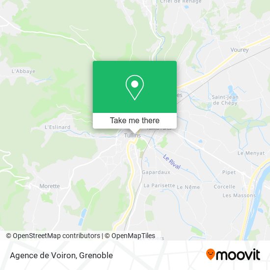 Mapa Agence de Voiron