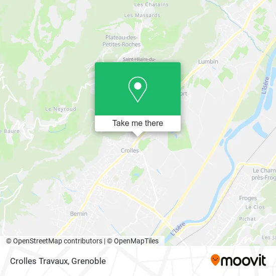 Crolles Travaux map
