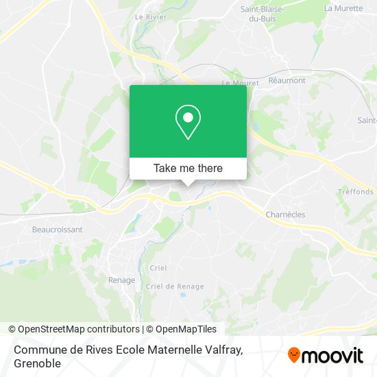 Commune de Rives Ecole Maternelle Valfray map