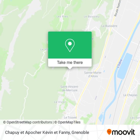 Chapuy et Apocher Kévin et Fanny map