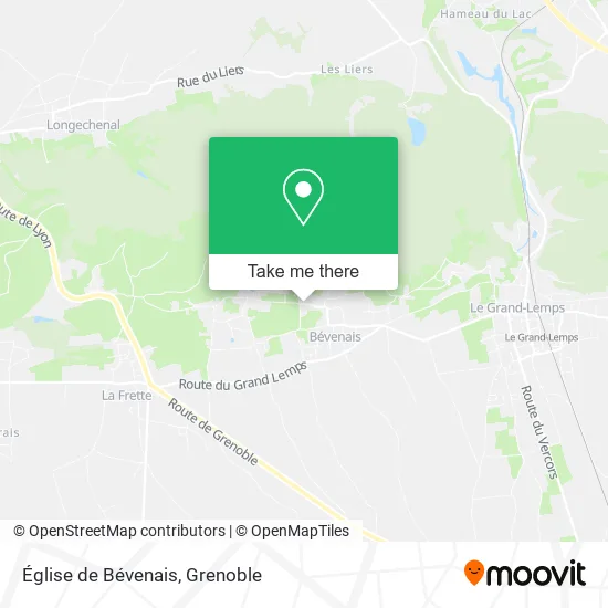 Église de Bévenais map
