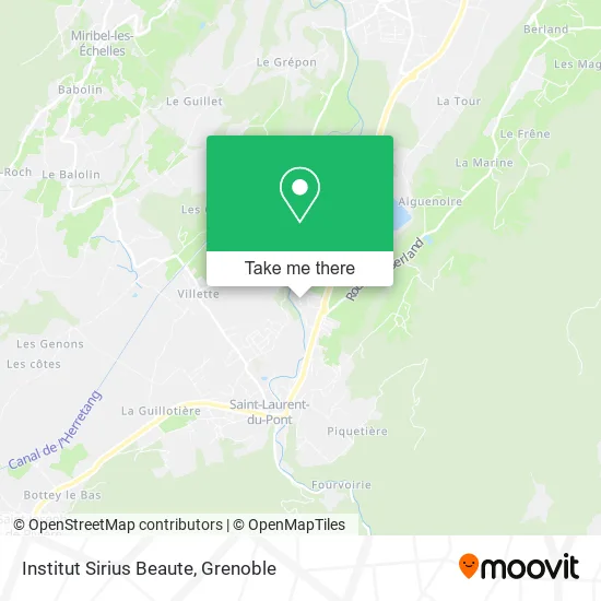 Institut Sirius Beaute map