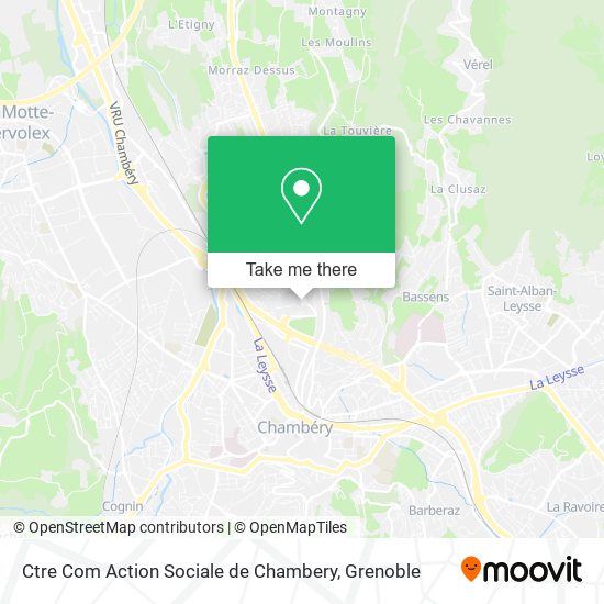 Ctre Com Action Sociale de Chambery map