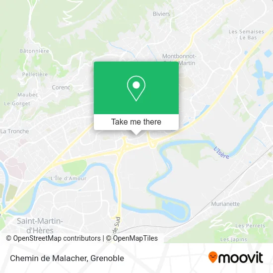 Chemin de Malacher map