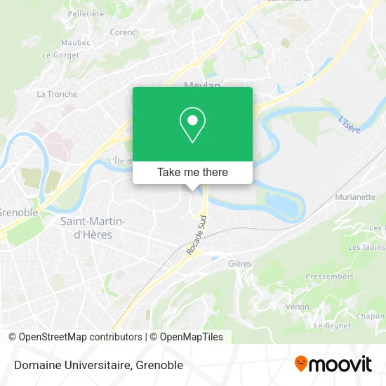 Domaine Universitaire map