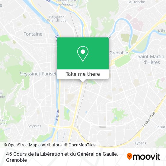 45 Cours de la Libération et du Général de Gaulle map