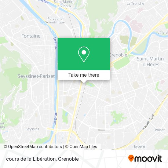 cours de la Libération map