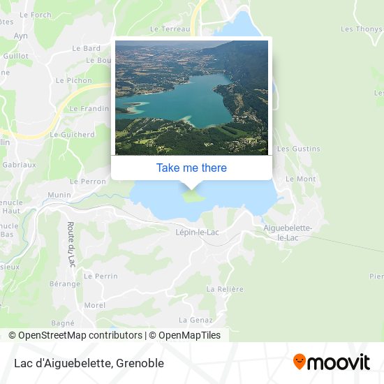 Lac d'Aiguebelette map