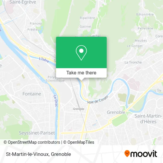 St-Martin-le-Vinoux map