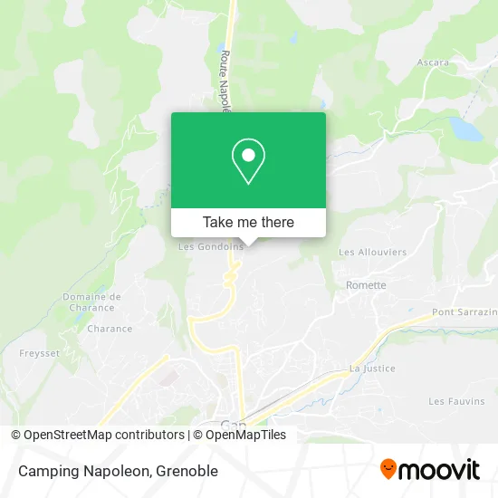 Camping Napoleon map